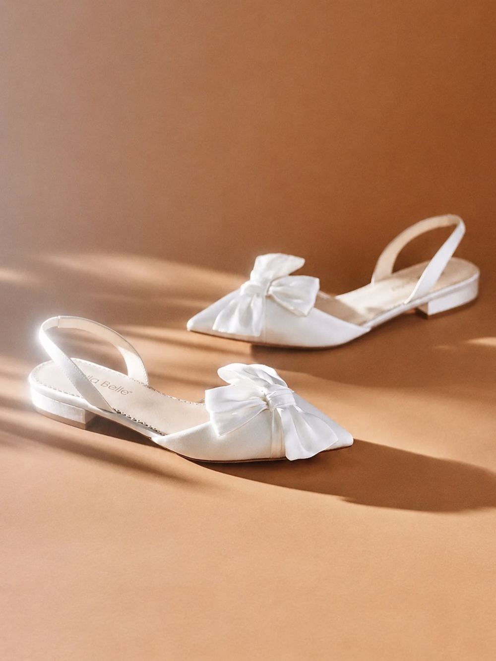 Bella Belle Reilly Slingback D'Orsay Bow Flats